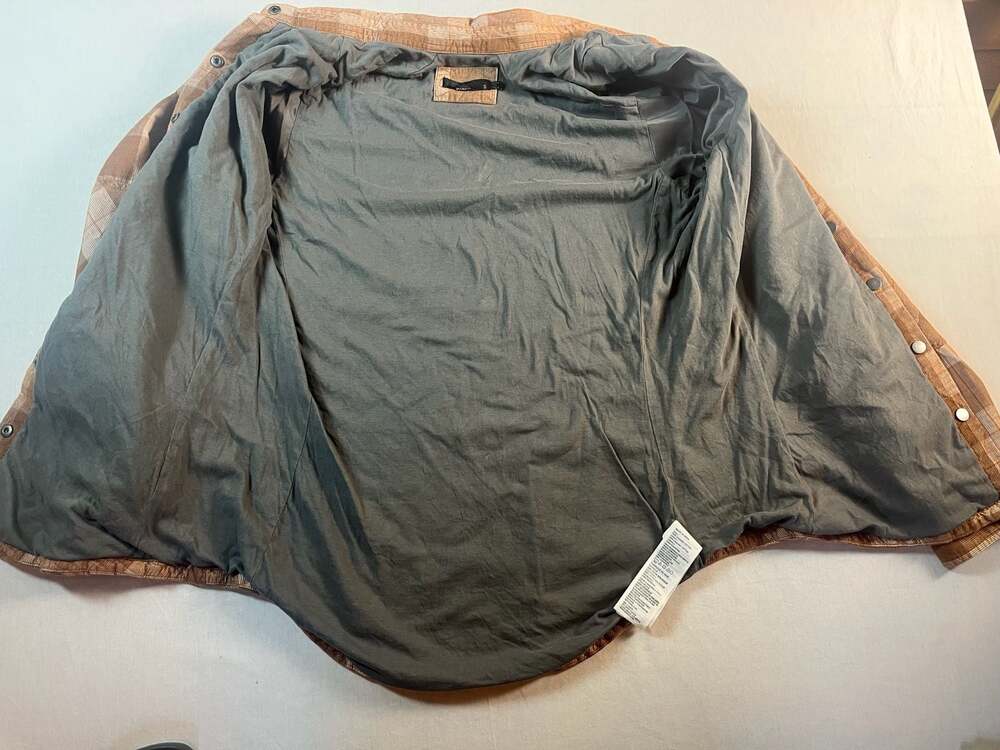 prAna Women's Brown Plaid Corduroy Snap-Button Shirt Jacket Organic Cotton Small - Picture 3 of 11